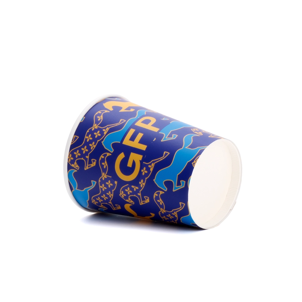 8 ounce Disposable Kraft Paper Hot Cups with Lips