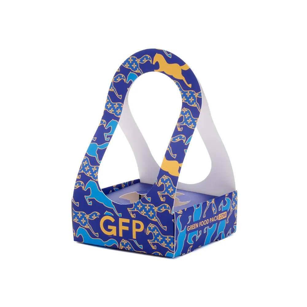 Cardboard Cup Carrier with Handle