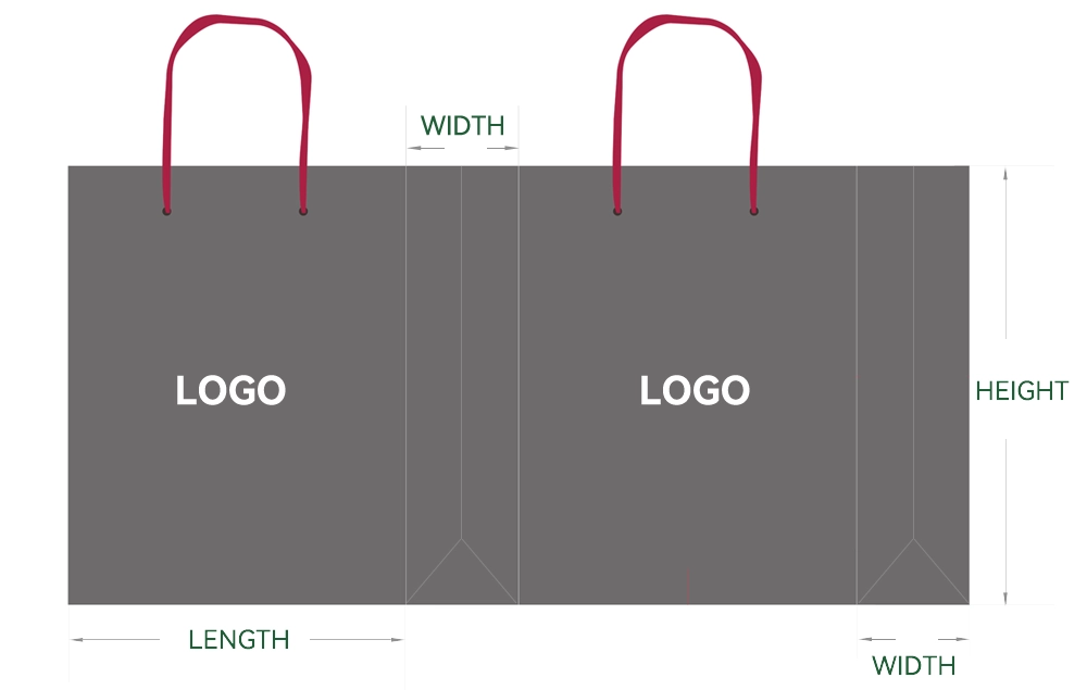 Custom Gift Bags Size