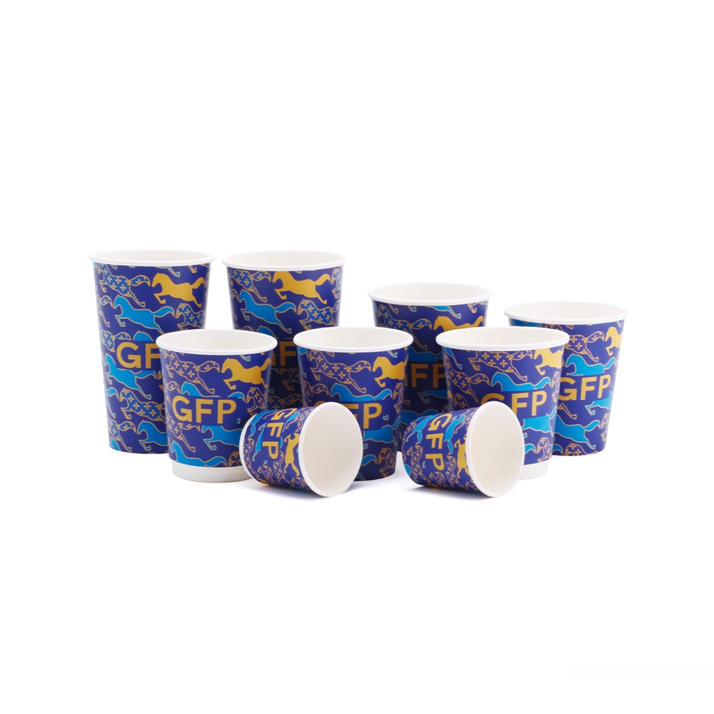 Custom Printed Logo Pattern Paper Hot Cups
