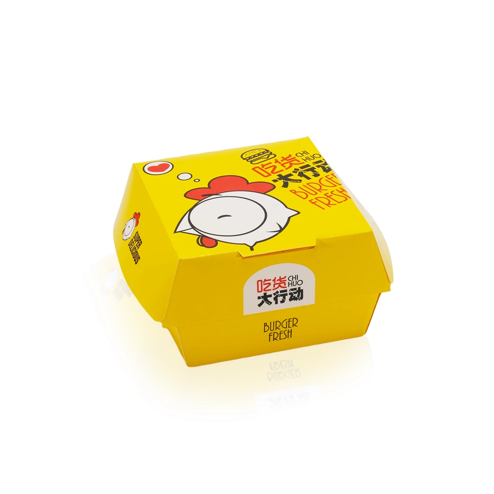 Kraft Cardboard Paper Custom Burger Boxes Near me