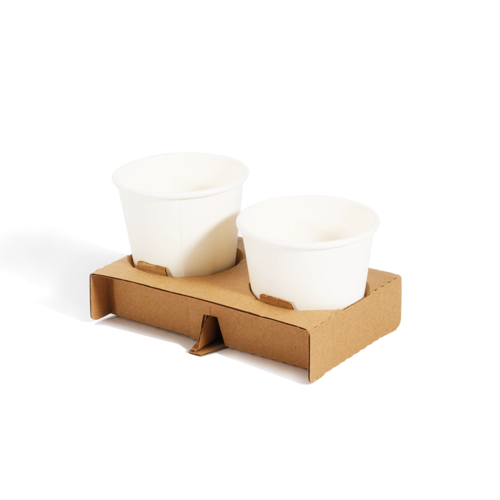 Recyclable Kraft Paper Cardboard Cup Carriers