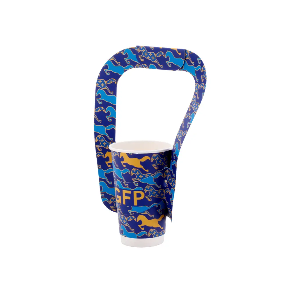 Takeout 2 Cup Carrier with Handle for Coffee