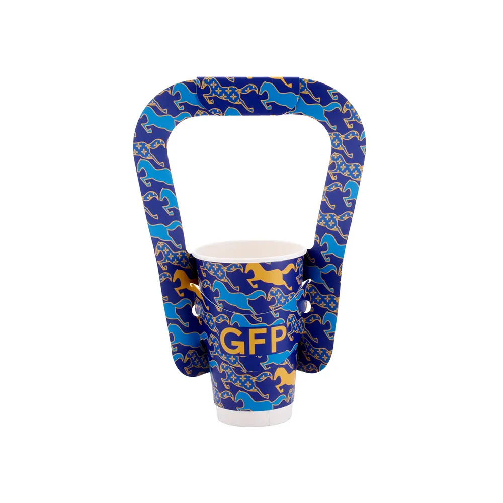 Takeout 2 Cup Carrier with Handle for Drinks
