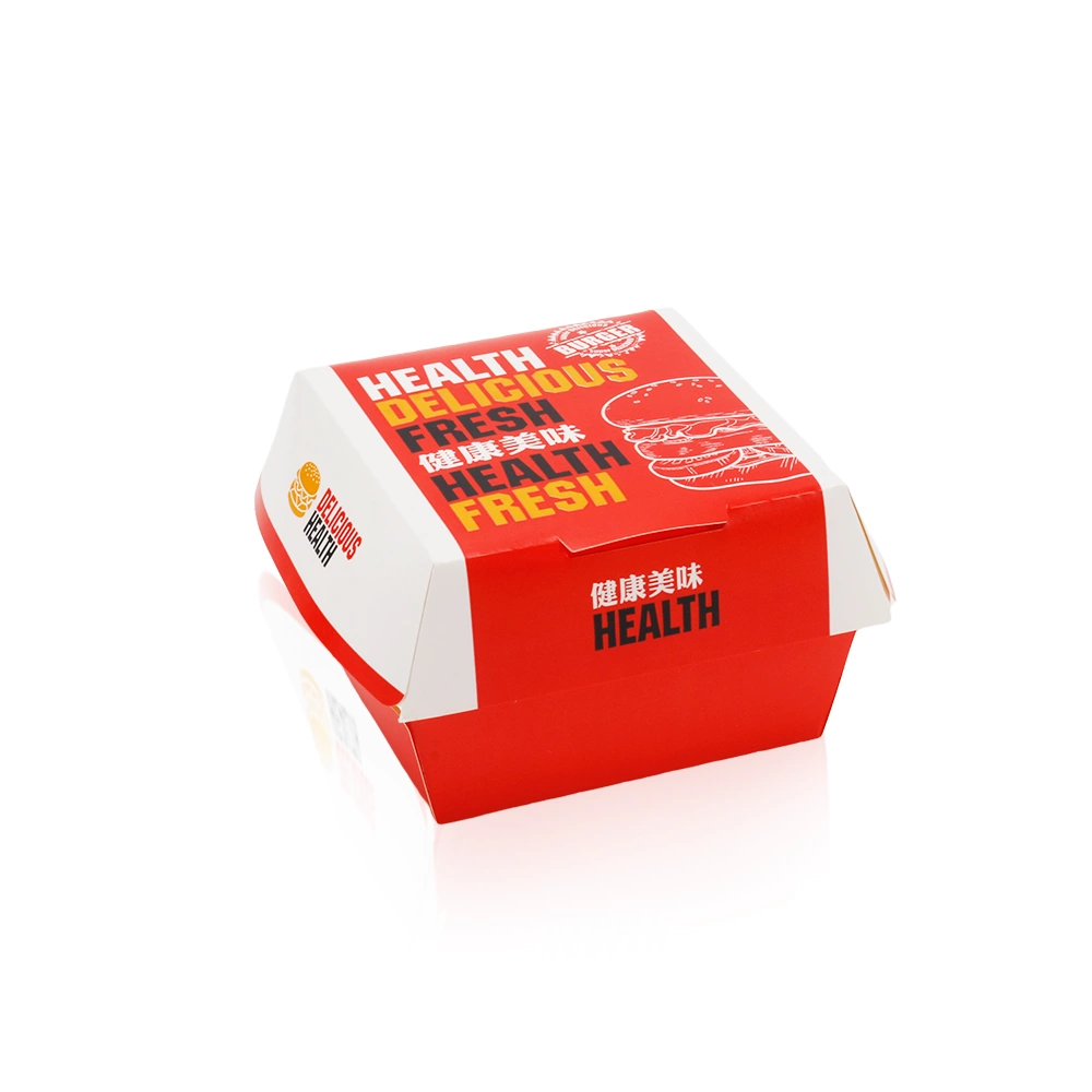 White Card Paper Custom Burger Boxes
